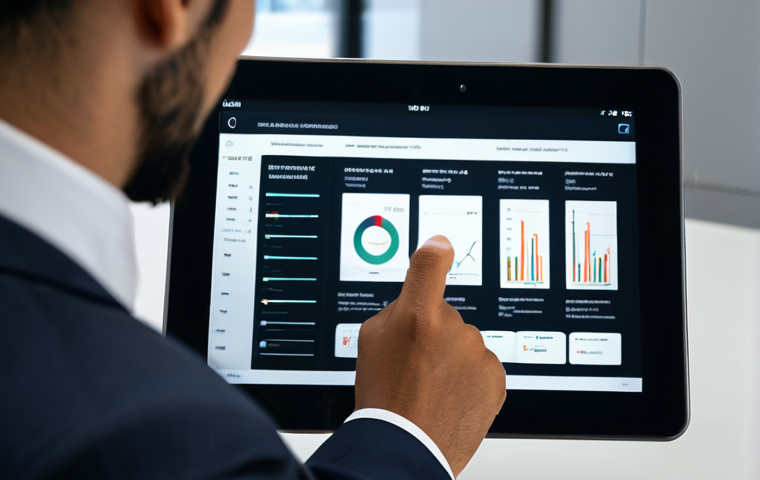 A focused professional, fully clothed in a modest business suit, thoughtfully analyzing product specification data displayed on a tablet screen. The setting is a clean, modern office with soft ambient lighting. The individual exhibits perfect anatomy, correct proportions, and a natural pose, with well-formed hands and a proper finger count. This image is safe for work, appropriate content, and fully clothed, for a professional context, with high quality.