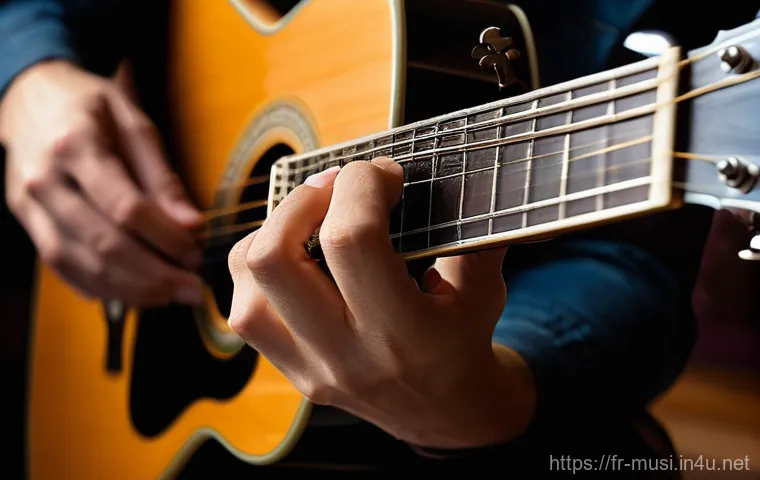 기타 합주 곡 추천 - **"A captivating live performance by a guitar ensemble on an intimate concert stage. The stage is dr...