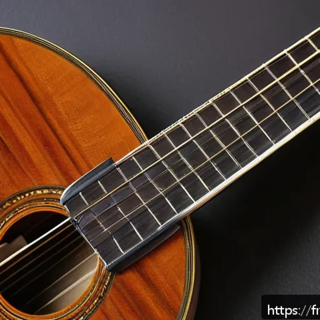 기타 교체 가능한 부품 - A detailed close-up of a classical guitar headstock being maintained: nylon strings being carefully ...